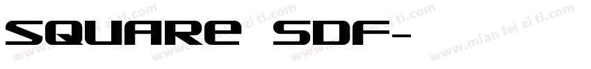 square SDF字体转换